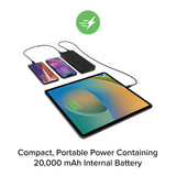 ZAGG mophie Essentials Powerstation 20K Power Bank, 20,000mAh with U S B (C & Dual A) Ports, Up to 4 Full Phone Charges, Simultaneous Charging, LED Indicator (Black) My Outlet Store Ltd.