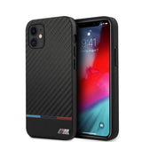 CG MOBILE BMW Case Collection PU Carbon Stripe Case for iPhone 12 Mini 5.4 Inches Black My Outlet Store Ltd.