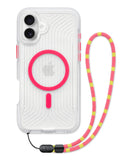 tech21 FlexPro Case for Apple iPhone Series/MagSafe Compatible-21x Military Standard Protection - FlexShock Material/Lanyard(Neon Pink/Orange Glow in the Dark, Apple iPhone 16 Plus) My Outlet Store Ltd.