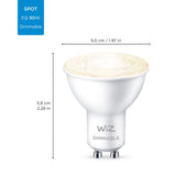 WiZ GU10 LED Lampe Tunable White, 50W, dimmbar, Warm- bis kaltweiß, smarte Steuerung per Stimme My Outlet Store Ltd.