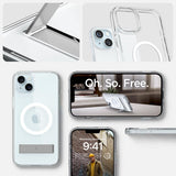 Spigen Ultra Hybrid S MagFit Case for iPhone 15 Plus, Compatible with MagSafe Accessories - Crystal Clear My Outlet Store Ltd.