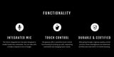 VOXOS Bone Conduction Smartglasses - Black My Outlet Store Ltd.
