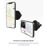 ZAGG mophie Snap Vent Mount, Universal Car Phone Holder, Includes Adapter, Compatible with all smartphones, Black My Outlet Store Ltd.