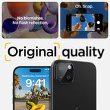 Spigen Glas.tR Optik Tempered Glass Camera Lens Protector for iPhone 15/15 Plus / 14/14 Plus - Black (2 Pack) My Outlet Store Ltd.