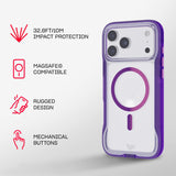 Tech21 iPhone 17 Pro Max EvoPro with MagSafe Kindered Purple/Cyber Pink My Outlet Store Ltd.