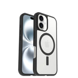 OtterBox React Series MagSafe Case for iPhone 16, Shockproof, Drop proof, Ultra-Slim, Protective Thin Case, Tested to Military Standard, Clear/Black My Outlet Store Ltd.
