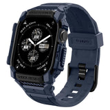 Spigen Rugged Armor Pro Case with Strap Band Compatible with Apple Watch Series 11/10 42mm (2025/2024) - Navy Blue My Outlet Store Ltd.
