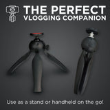 XQISIT Vlogging Kit, Smartphone Tripod Microphone, LED Light, 800 Hr Battery Life, Adjustable Mini Tripod for Social Media Photography, Youtube Video, Streaming and More My Outlet Store Ltd.