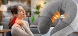 Medivon Grey Puffy Travel Neck Massager - Automatic Air Fill and Release Massage Pillow with Two Massage Modes, Pressure Control and Warm Up Function My Outlet Store Ltd.