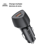 SilverLabel Dual 20W PD USB-C & USB-A Car Charger - Black Double Charger for Fast In-Car Charging Compatible with Smartphones, Tablets & Other Devices My Outlet Store Ltd.