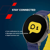CANYON CNS-SW69BL Smart & Sport Watch 3.3 cm (1.3") 44 mm Digital 360 x 360 pixels Touchscreen Black My Outlet Store Ltd.