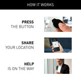 Orbit Protect - Discreet Security Device with Emergency Button and GPS Tracking - Share Your Location to Emergency Contacts (Black) My Outlet Store Ltd.