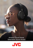 JVC Noise Cancelling Wireless Headphones, Bluetooth 5.0, 42 Hour Rechargeable Battery, Voice Assistant Compatible, Two-Way Foldable Design - HAS91NB (Black) My Outlet Store Ltd.