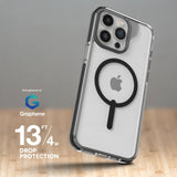 ZAGG Santa Cruz Snap Graphene-Reinforced Case for iPhone 13, 14 and 15 [6.1-Inch], MagSafe Compatible, Anti-Yellowing, Shockproof Phone Back Cover (Black) My Outlet Store Ltd.