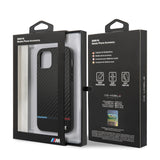 CG MOBILE BMW Case Collection PU Carbon Stripe Case for iPhone 12 Mini 5.4 Inches Black My Outlet Store Ltd.