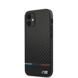 CG MOBILE BMW Case Collection PU Carbon Stripe Case for iPhone 12 Mini 5.4 Inches Black My Outlet Store Ltd.