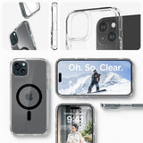 Spigen Ultra Hybrid MagFit Case for iPhone 15 Plus, Compatible with MagSafe Accessories - Carbon Fiber My Outlet Store Ltd.