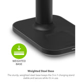 ZAGG mophie 3-in-1 Wireless Fast Charger Extendable Stand with MagSafe [15W] for iPhone [12/13/14 Series], AirPod [2nd-3rd gen wireless/Pro-1st-2nd gen], Apple Watch [Ultra/Series 1 to 8/1st gen/SE] My Outlet Store Ltd.