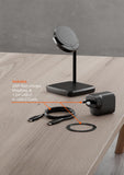 ChargeBase 2-in-1 Magnetic Wireless Charging Stand, Qi2 Compatible, Black My Outlet Store Ltd.