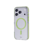 Tech21 EvoCrystal MagSafe Case for iPhone 17 Pro – Green, Glow-in-the-Dark MagSafe | 16ft Multi-Drop Protection with FlexShock | Anti-Yellow UV Resistance My Outlet Store Ltd.