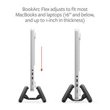 Twelve South BookArc Flex Vertical Laptop Stand – Space-Saving MacBook Stand, Adjustable Laptop Holder for Desk, Single Slot Laptop Dock for Monitor Display, Non-Slip, Upright Laptop Storage My Outlet Store Ltd.
