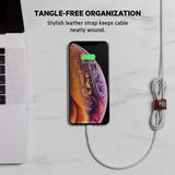 Belkin Boost Charge USB-C Cable with Lightning Connector + Strap (made with DuraTek) - USB-C to Lightning Cable for iPhone 13, 13 Pro, 13 Pro Max, 13 mini and Earlier Models, 4ft/1.2m - White My Outlet Store Ltd.