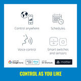 WiZ Smart Bulb, White B22 60W, Dimmable Dynamic Scenes, Smart LED WiFi Works with Alexa,Google Assistant & HomeKit, App Control for Livingroom, Energy Monitoring, Halloween & Christmas Decorations My Outlet Store Ltd.