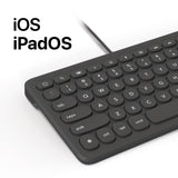 ZAGG Connect 12-Inch Compact Wired Keyboard with Lightning Connector, Optimized Typing Experience, Compatible with macOS & iOS (Charcoal) My Outlet Store Ltd.