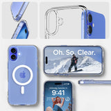 Spigen Ultra Hybrid MagFit Case for iPhone 16 Plus - Clear White My Outlet Store Ltd.