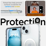 Spigen Ultra Hybrid S MagFit Case for iPhone 15 Plus, Compatible with MagSafe Accessories - Crystal Clear My Outlet Store Ltd.
