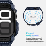 Spigen Rugged Armor Pro Case with Strap Band Compatible with Apple Watch Series 11/10 46mm (2025/2024) - Navy Blue My Outlet Store Ltd.