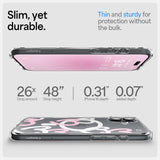 Spigen Ultra Hybrid MagFit Case for iPhone 16, Compatible with MagSafe Accessories - Hearts White Pink My Outlet Store Ltd.