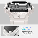 Spigen Rugged Armor Pro Case and Band Compatible with Apple Watch Series 10 42mm (2024), 42 mm, Thermoplastic polyurethane, polycarbonate My Outlet Store Ltd.