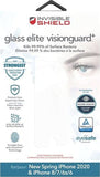 ZAGG InvisibleShield Glass Elite VisionGuard+ Apple iPhone SE/8/7/6s/6 (Screen)- Anti-microbial, Impact Protection, Scratch Resistant, Blue-Light Filter My Outlet Store Ltd.