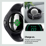 Caseology Nano Pop Case with built in Strap Compatible with Google Pixel Watch 2/3 41mm (2024) - Prune Charcoal My Outlet Store Ltd.