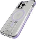 Tech21 iPhone 14 EvoCrystal Kick MagSafe Kickstand Case Lilac/Clear My Outlet Store