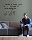 Belkin BoostCharge geflochtenes USB-C-/USB-C-Ladekabel, USB-C-Schnellladekabel für iPhone 15, Samsung Galaxy S23, S23 Ultra, Note, Google Pixel, iPad Pro, iPad Mini, Nintendo Switch, 1 m – Schwarz My Outlet Store Ltd.