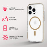 Tech21 EvoCrystal for iPhone 16 Pro Compatible with MagSafe - Impact Protection Case 15x Military Standard Tested - in Gold My Outlet Store Ltd.
