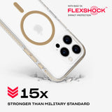 Tech21 EvoCrystal for iPhone 16 Pro Compatible with MagSafe - Impact Protection Case 15x Military Standard Tested - in Gold My Outlet Store Ltd.