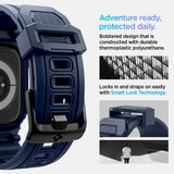 Spigen Rugged Armor Pro Case with Strap Band Compatible with Apple Watch Series 11/10 46mm (2025/2024) - Navy Blue My Outlet Store Ltd.