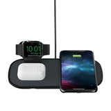 mophie 3 in 1 Wireless Charge Pad - Qi Wireless Charging Pad for Apple iPhone, Airpods, and Apple Watch - Black My Outlet Store Ltd.