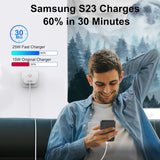 Genuine Samsung Super Fast Charging Adaptive UK Wall Plug & Type C to Type C Data Sync Cable/Lead for Galaxy Note 10,S10,S10+ (Black Charger & Lead) My Outlet Store Ltd.
