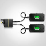 OtterBox Dual Port UK Wall Charger 50W, USB-C PD 30W GaN + USB-C PD 20W, Fast Charger for Smartphone and Tablet, Drop Tested, Rugged, Ultra Durable, Black My Outlet Store Ltd.