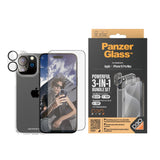 PanzerGlass Apple iPhone 15 Pro Max 2023 6.7" ULTIMATE PROTECTION 3-in-1 Bundle - ClearCase w/ D3O +UWF Screen Protector + Camera Lens Protector | Full 360 Drop & Scratch Protection, Easy Install My Outlet Store Ltd.