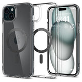 Spigen Ultra Hybrid MagFit Case for iPhone 15 Plus, Compatible with MagSafe Accessories - Carbon Fiber My Outlet Store Ltd.
