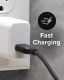ZAGG mophie Charge Stream Lightning to USB-C Fast Charger and Data Transfer Cable, Enduraflex Silicone, Long-Lasting, Heavy-Duty, 60W, 3m, White My Outlet Store Ltd.