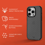 Tech21 Evo Check Case for iPhone 15 Pro - Impact Protection Case - Smoke/Black My Outlet Store Ltd.