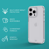 tech21 Evo Clear Mobile Phone Case for iPhone 15 Pro, Transparent, Simple Phone Case, Biodegradable, 12x Military Level Drop Protection: 3.6 m My Outlet Store Ltd.