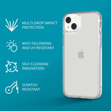 tech21 iPhone 14 Plus Evo Clear – Scratch-Resistant, Shock-Absorbing Clear Phone Case with 12ft Multi-Drop Protection My Outlet Store Ltd.