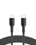 Belkin Gaming USB-C to USB-C Cable 60W (6.6ft), Braided Type C Charger Fast Charging for Nintendo Switch 2, iPhone 16, iPhone 15, iPad, MacBook Air, Chromebook, Samsung Galaxy S25 Ultra, etc. - Black My Outlet Store Ltd.